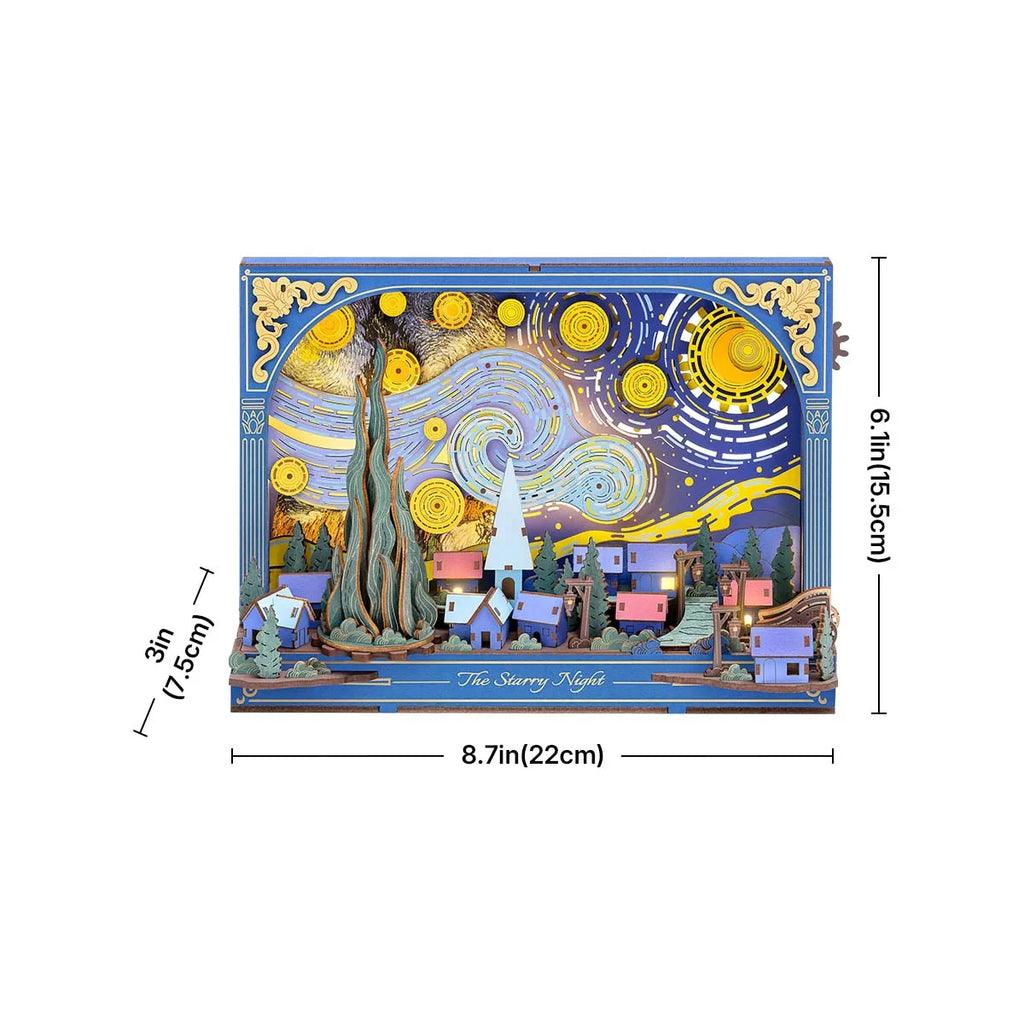 Rowood The Starry Night Wooden 3D Art Puzzle