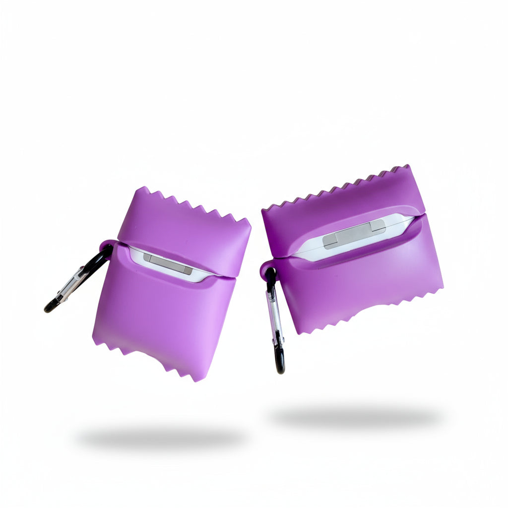 Takis Purple Chips Bag AirPods Case with Keychain Silicone