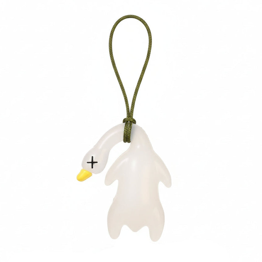 Color Change Duck Keychain UV Photochromic Goose Pendant