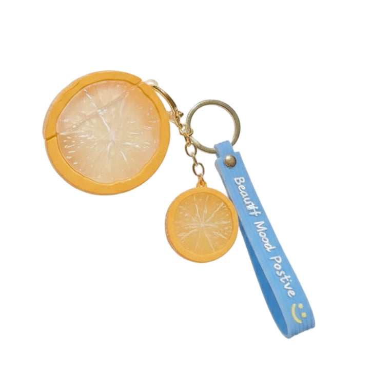 Lemon & Lime AirPods Case 3D Fresh Fruit Design with Keychain