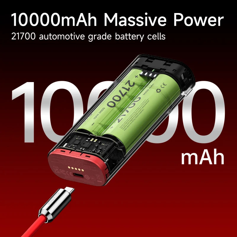 SHARGE 3 in 1 Power Bank 55W Fast Charging 10000mAh