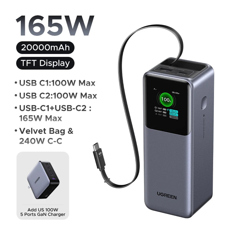 UGREEN Nexode 165W 20000mAh Power Bank