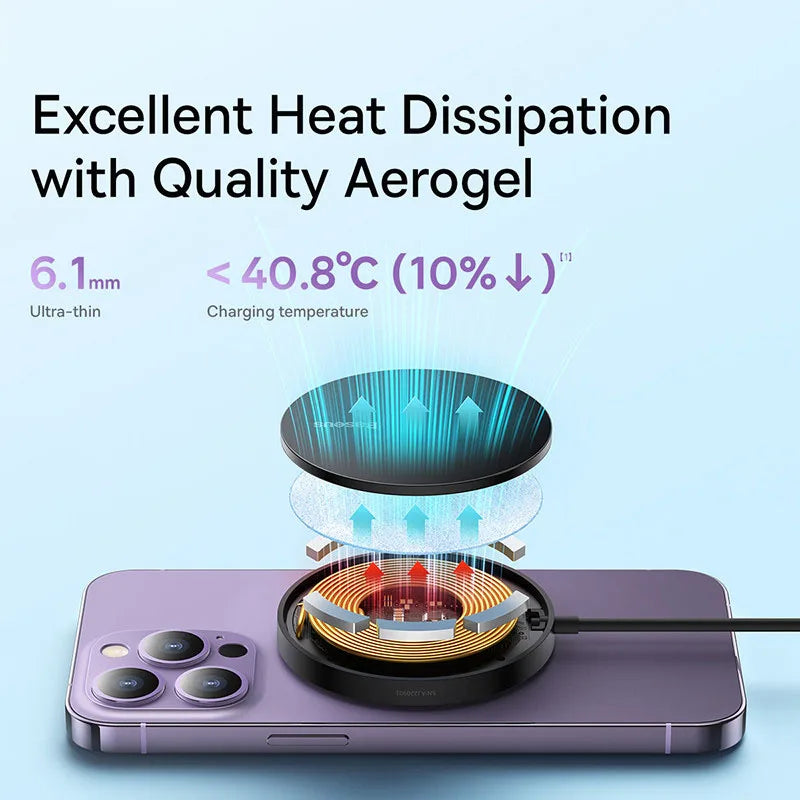 Baseus 15W Magnetic Wireless Chargers Qi2