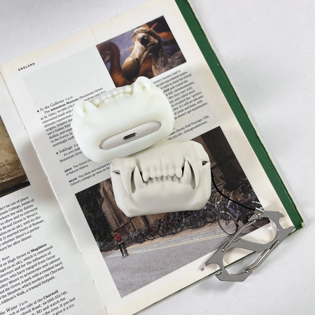 Glow in the Dark Tiger Tooth AirPods Case Silicone