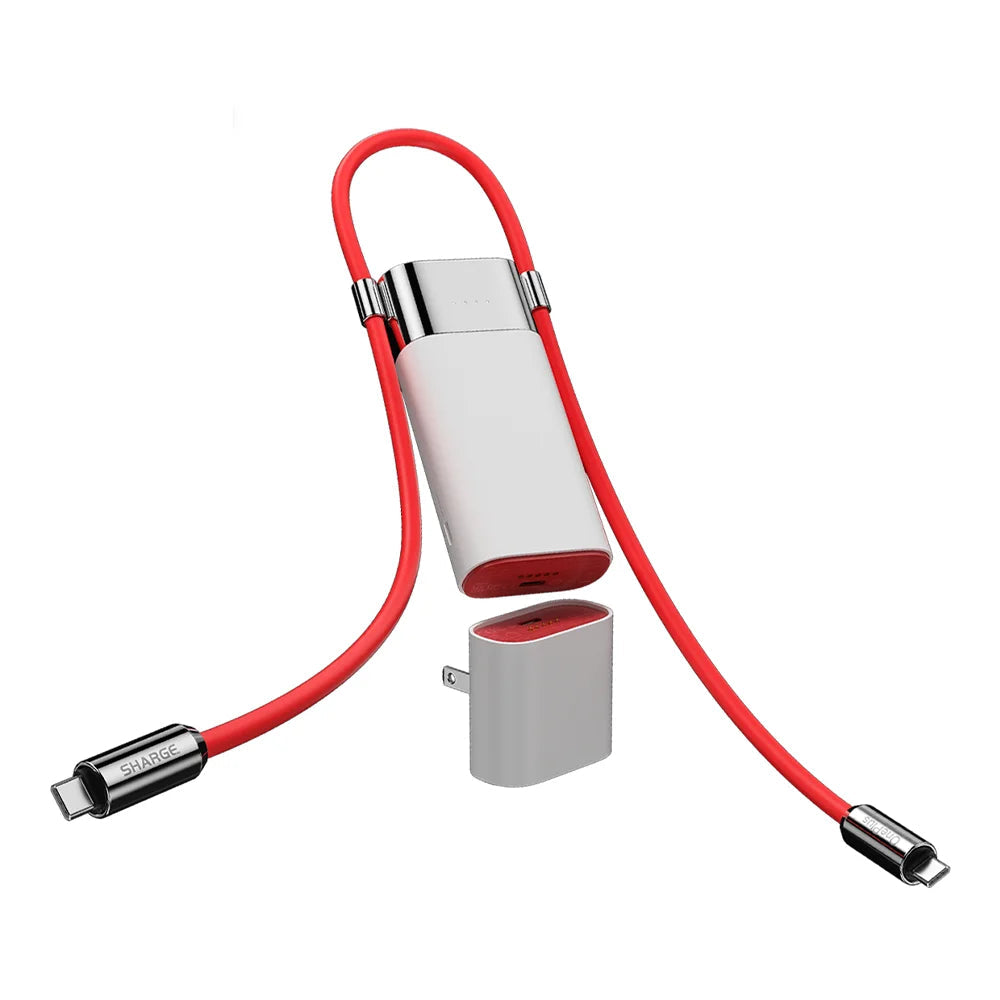 SHARGE 3 in 1 Power Bank 55W Fast Charging 10000mAh