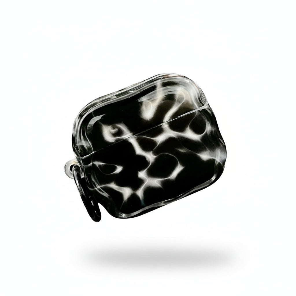 Water Ripple AirPods Case Translucent Ocean Wave TPU Protection