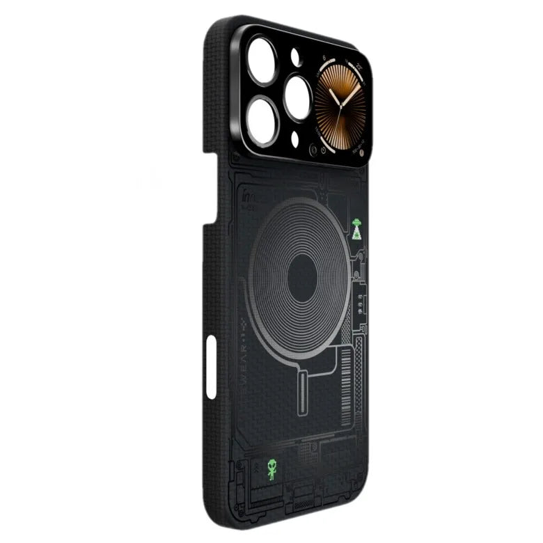 Kevlar Fiber Smart Case with Touch Screen for iPhone 16 Pro Max
