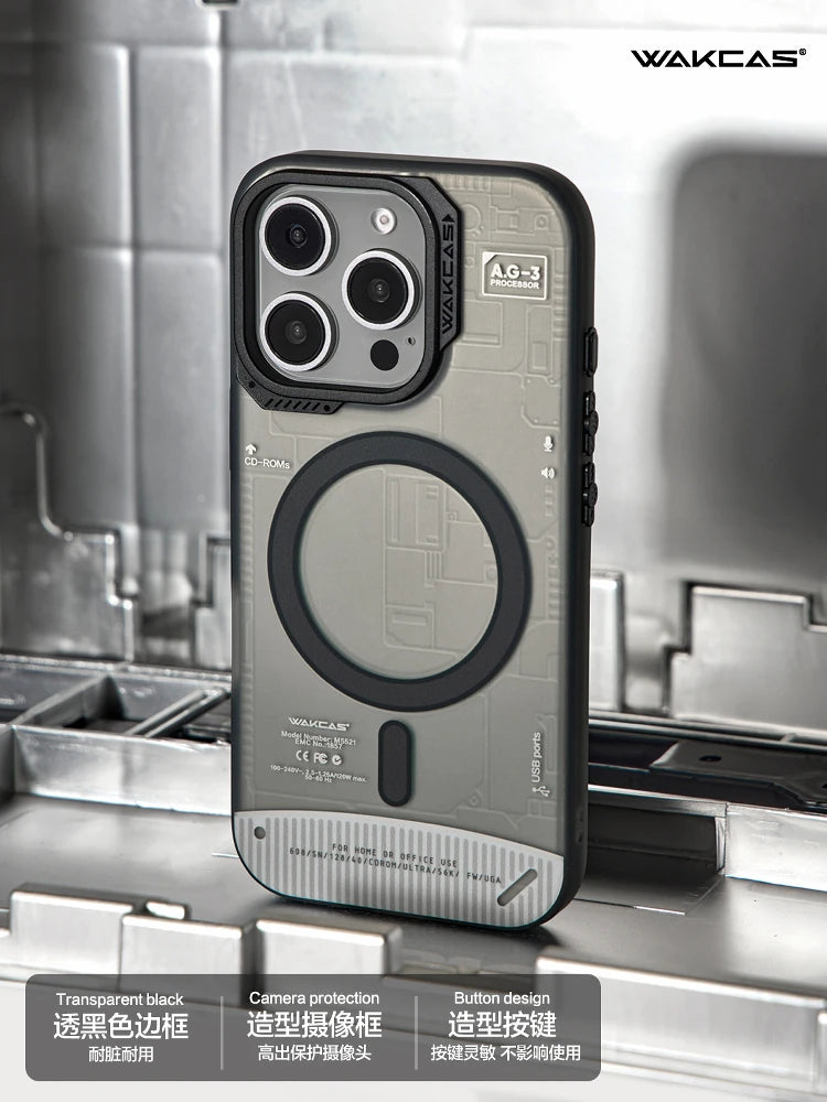 Wakcas Color Mechanical MagSafe iPhone Case | Matte Magnetic Protection