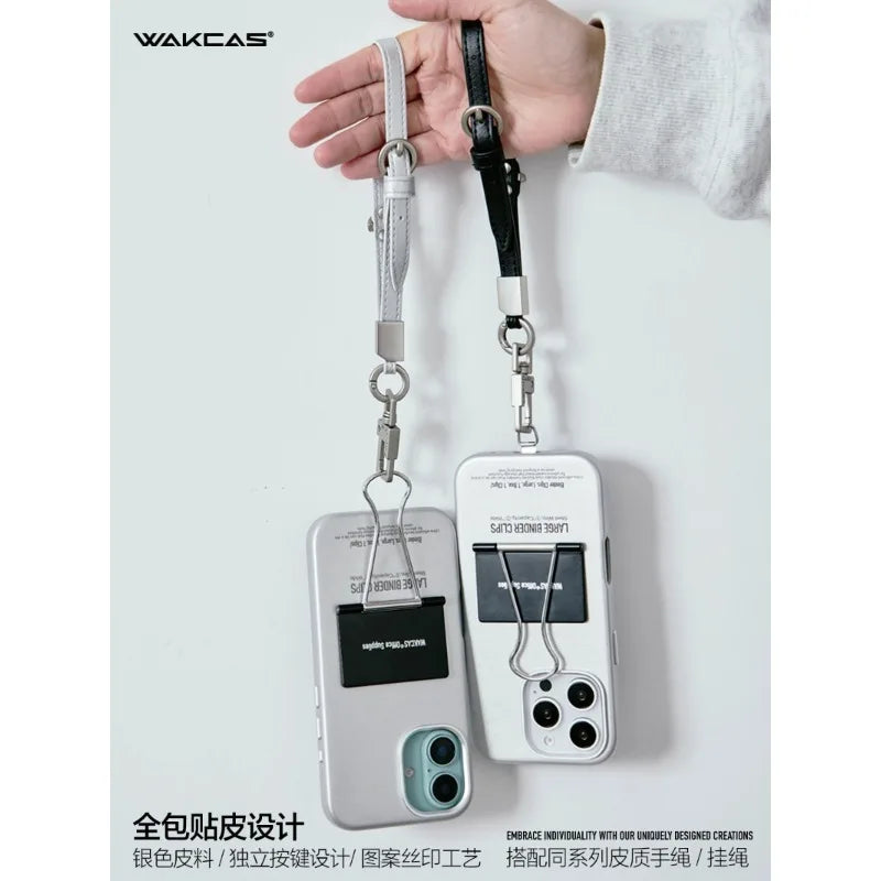 Wakcas Niche Design Leather Stand Folder Case for iPhone