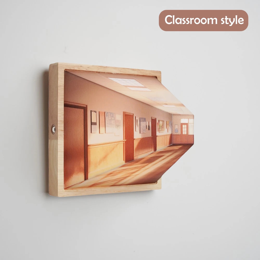 3D Optical Art Wall Light