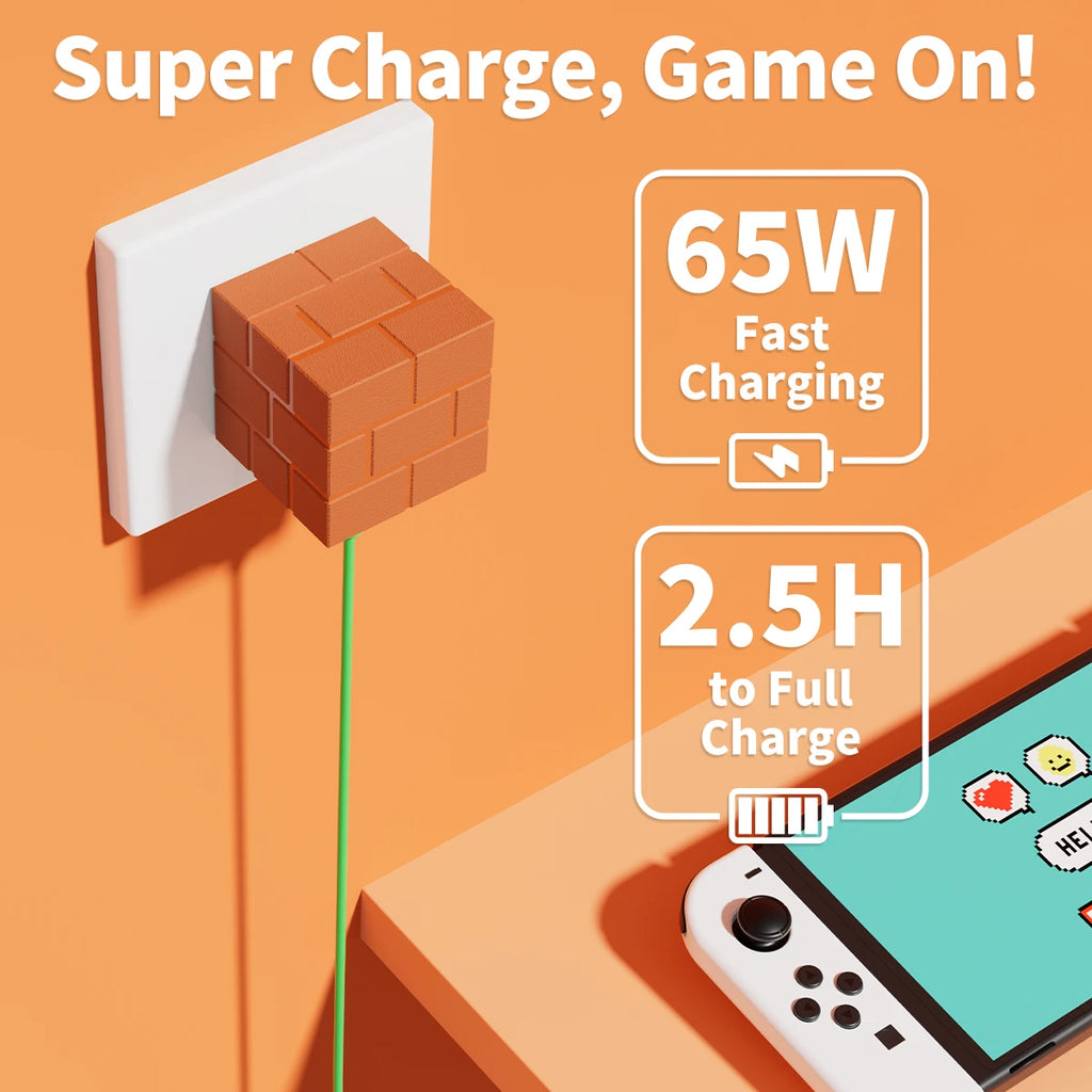 Cubedock 2 Kit Charging Dock for Nintendo Switch - Brick- 65W