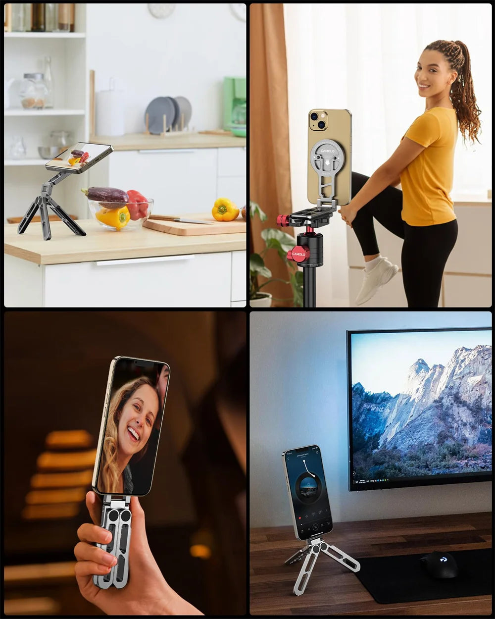Foldable Magsafe iPad iPhone Holder Tripod