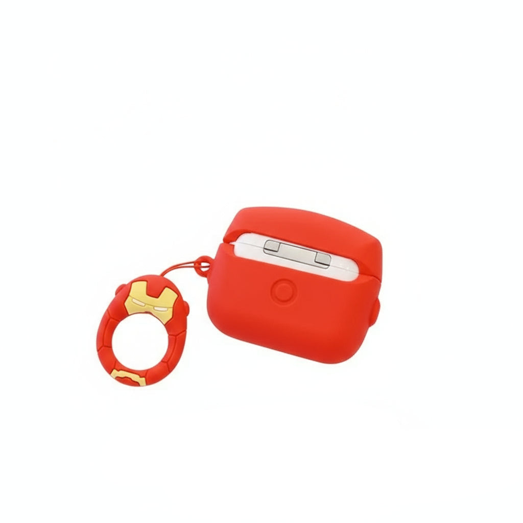 Marvel Superhero AirPods Case Spider-Man, Iron Man, Captain America Silicone
