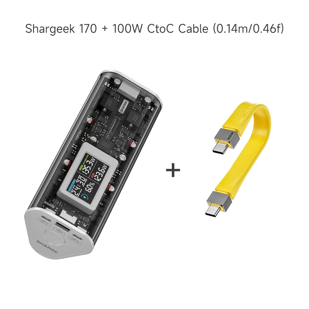 SHARGE 170 Power Bank 170W PD3.1 24000mAh