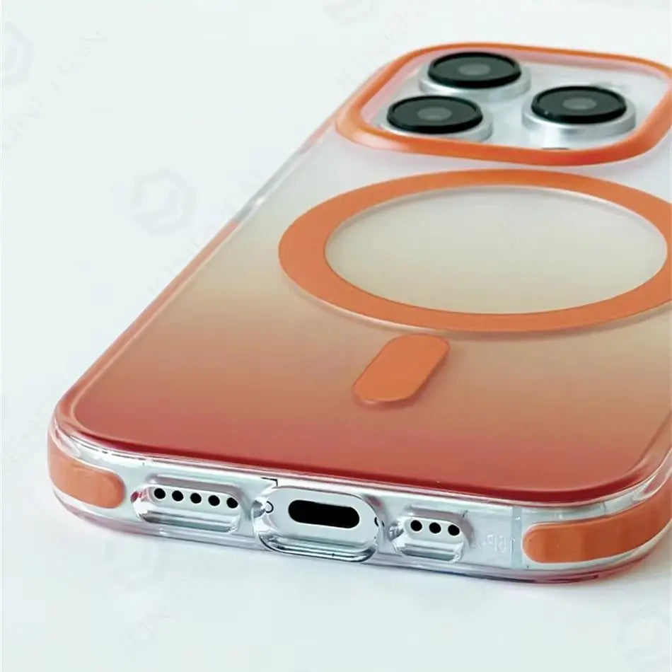 Luxury Case Matte Clear Magnetic Shockproof for iPhone