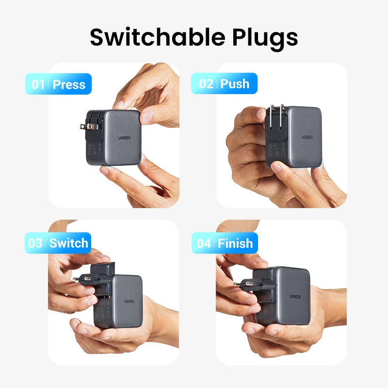UGREEN GaN 65W Travel Adapter