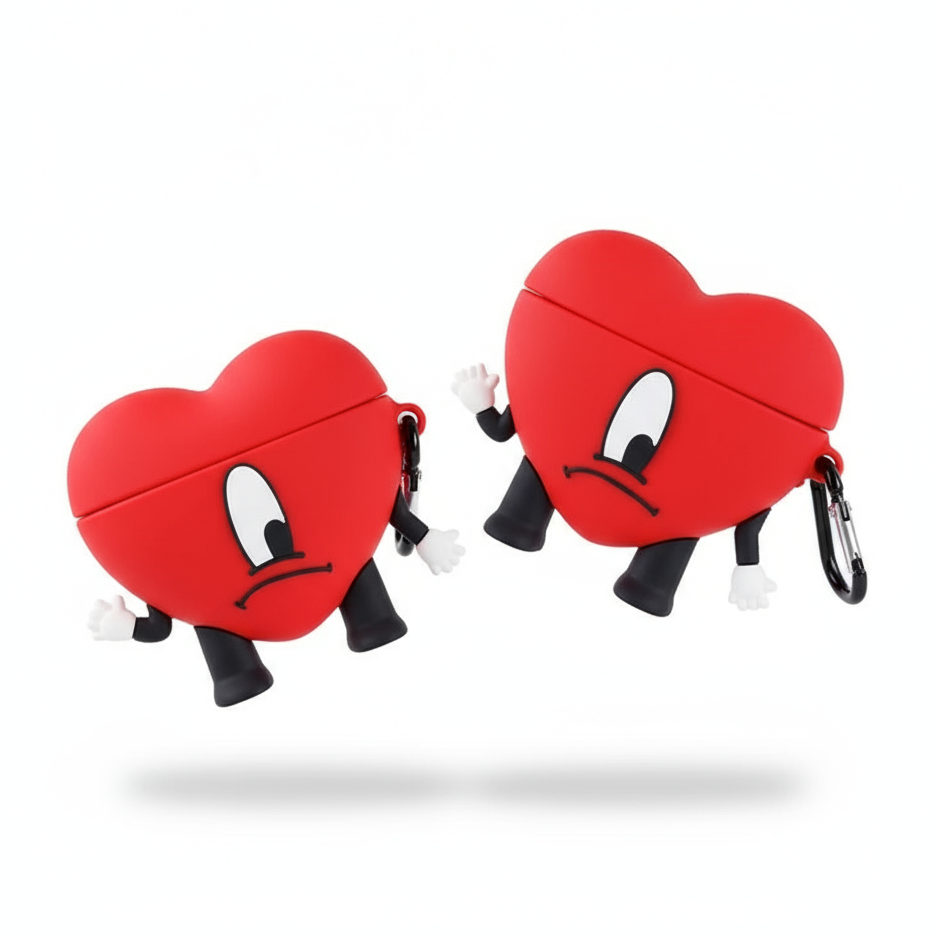 Bad Bunny AirPods Case Cartoon Silicone