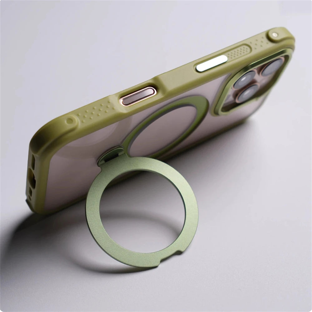 Magnetic Rotatable Holder Shockproof Case for iPhone