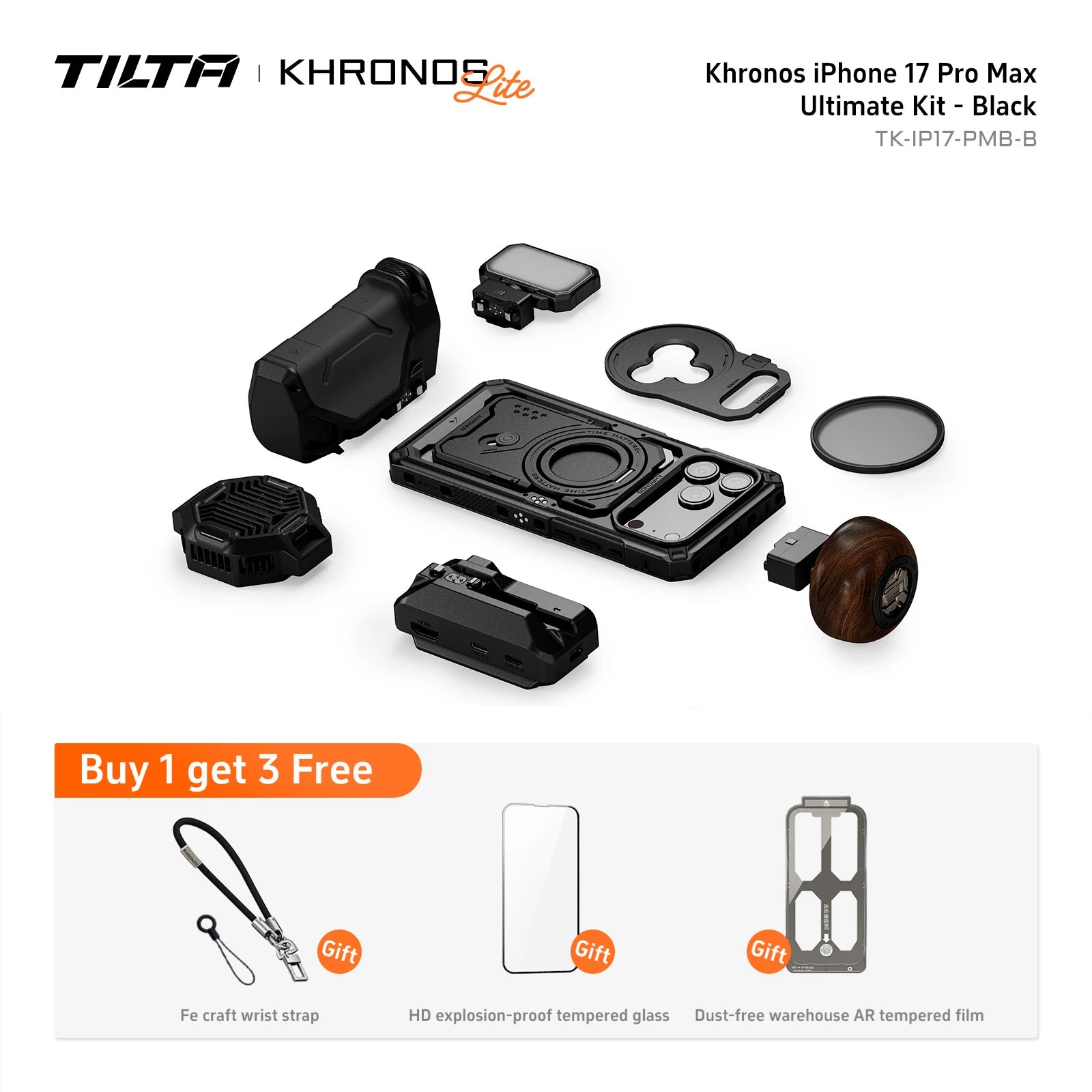TILTA Khronos Classic Cage Kit for iPhone 17 Pro/Max Case