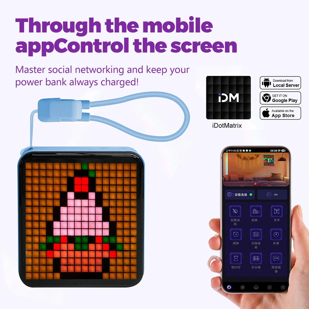 Pixel Art Power Bank 5000mAh