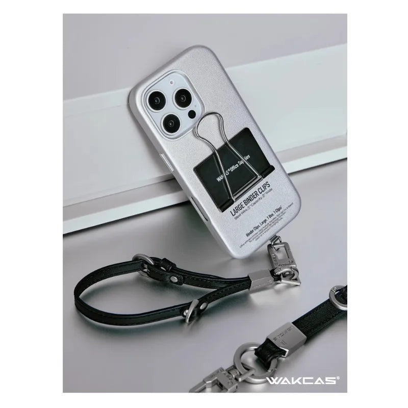 Wakcas Niche Design Leather Stand Folder Case for iPhone