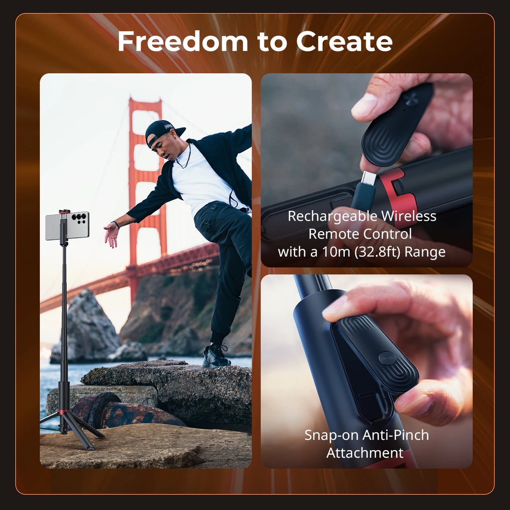 SmallRig x Drex Lee Boom ST30 One-Touch Deploy Selfie Stick Tripod