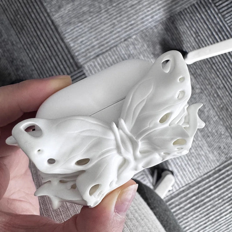 3D Butterfly Art AirPods Case Artistic Silicone Design