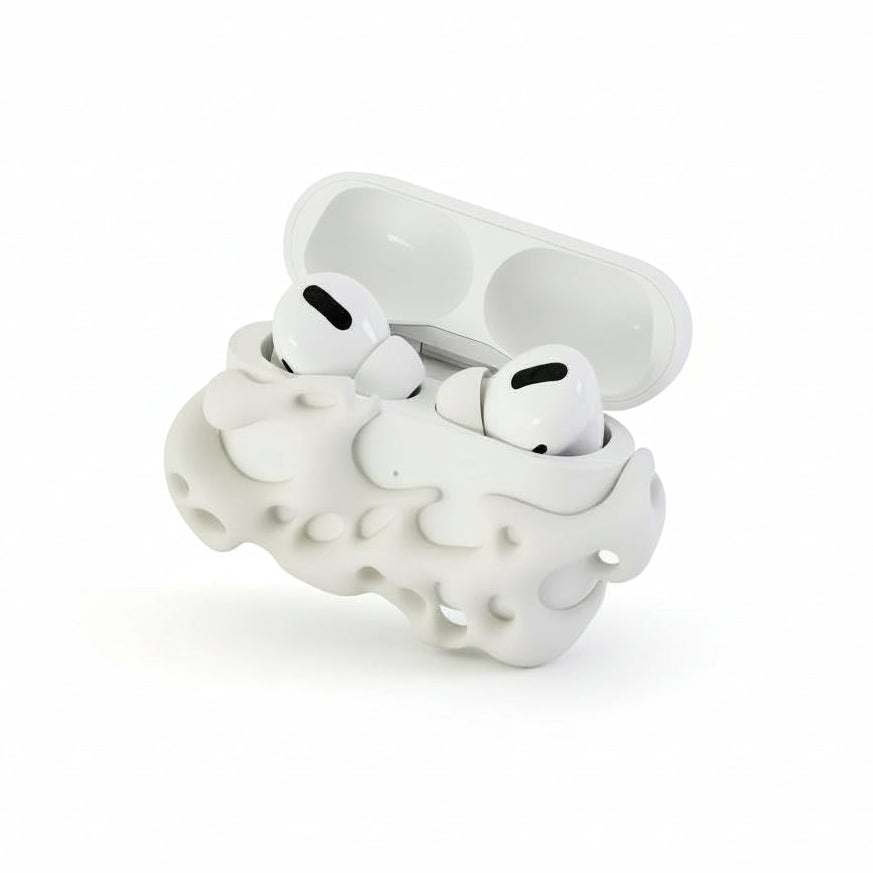 Bubble Texture AirPods Case Silicone Cover with Lanyard