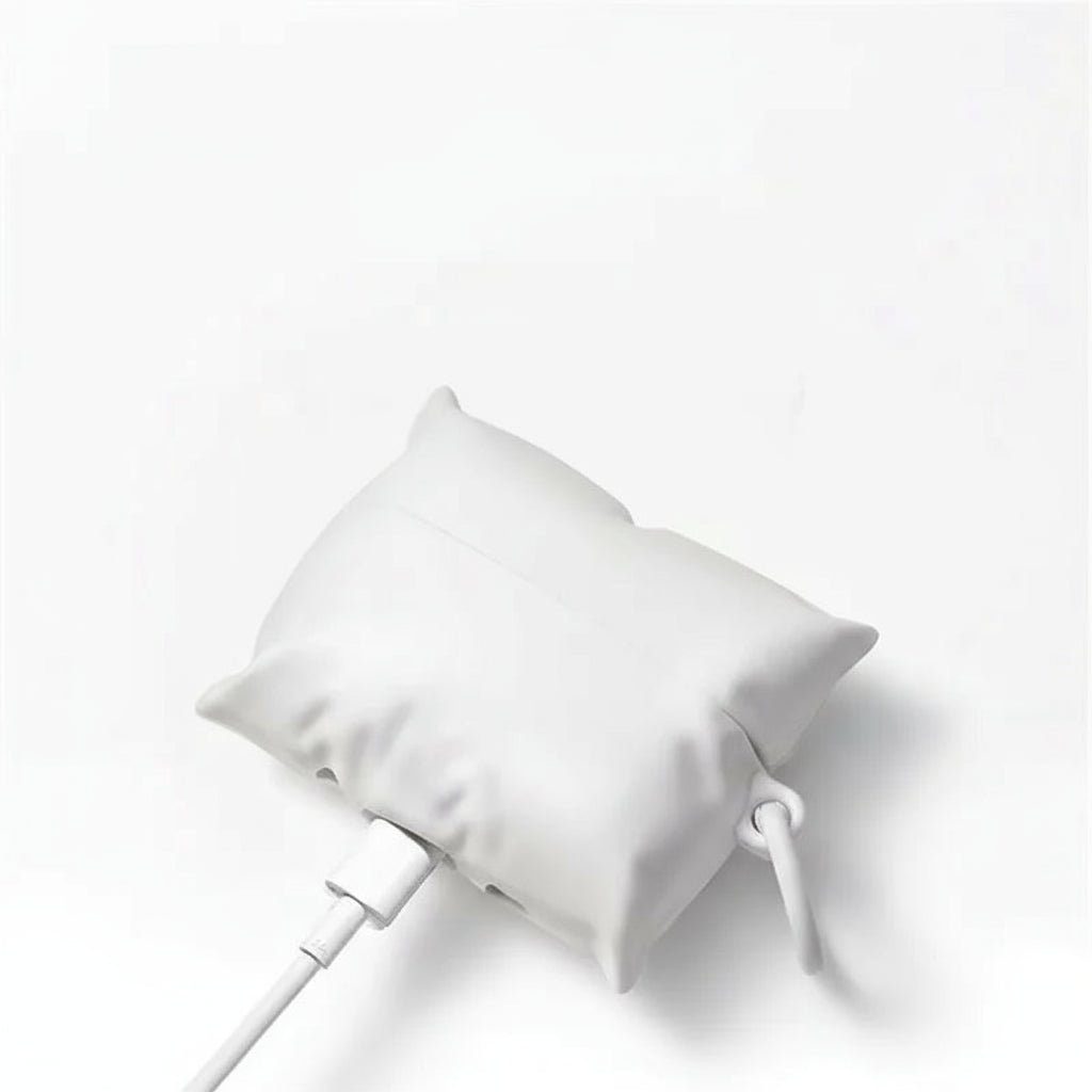 Soft Pillow Protective AirPods Case with Carabiner