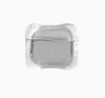 Ice Crystal Bubbles AirPods Case Frosted Transparent Y2K Design Silicone Cover