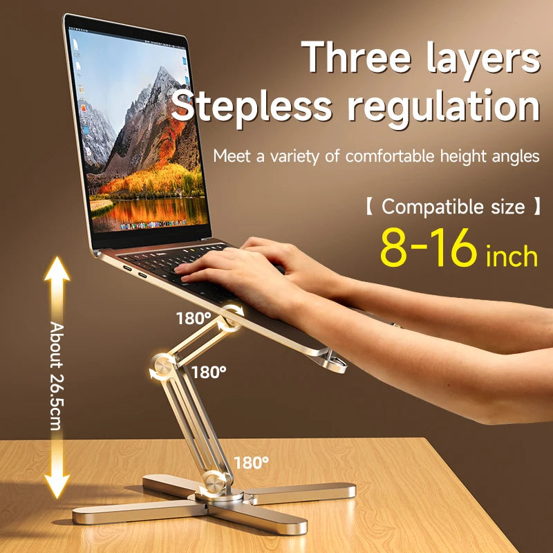 Aluminum Alloy Laptop Stand 360° Foldable