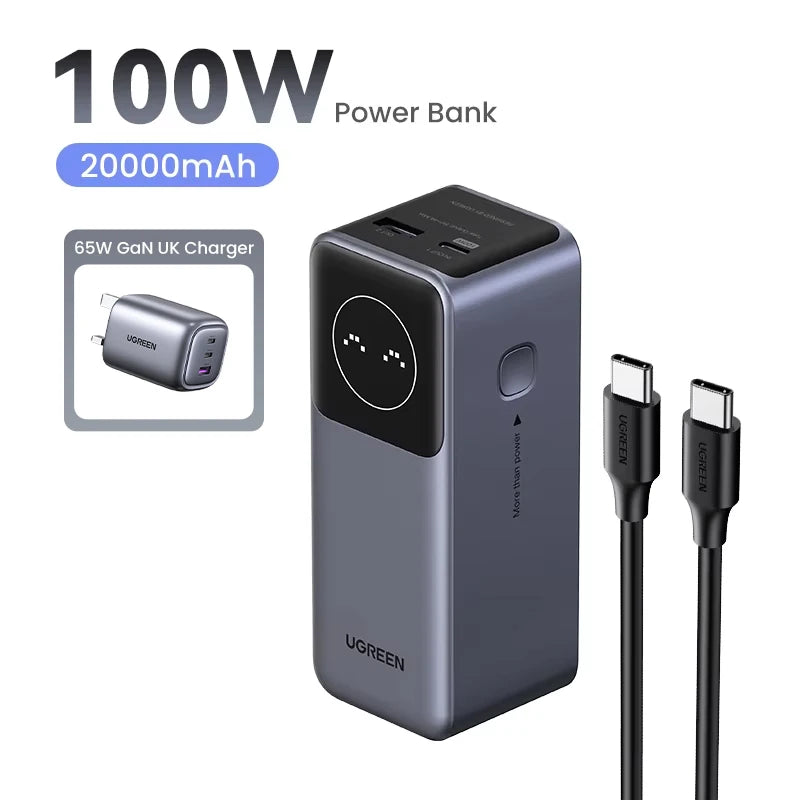 UGREEN Nexode Mini 100W 12000mAh Power Bank for iPhone