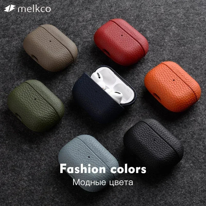 Premium Genuine Leather AirPods Case Melkco