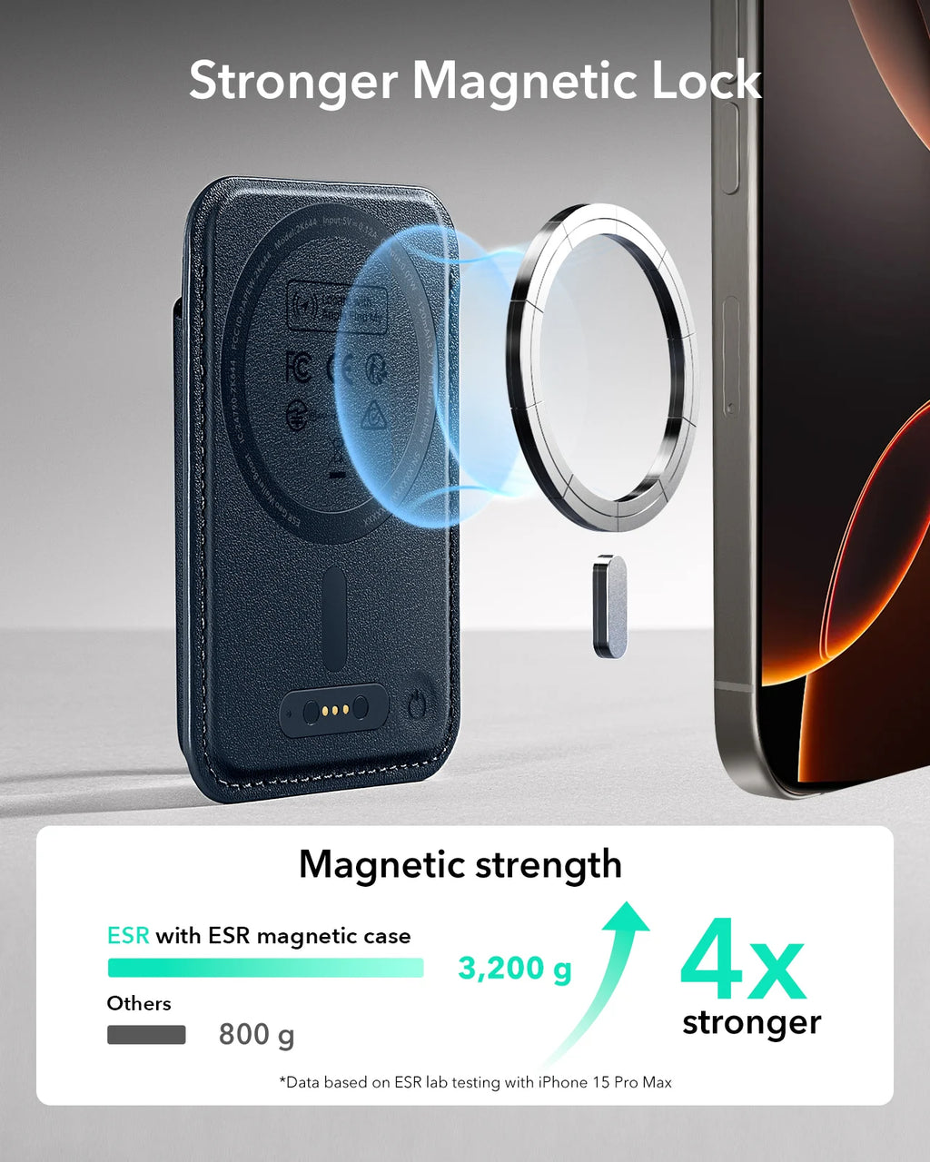 ESR Geo Wallet Boost (HaloLock) MagSafe with Find My