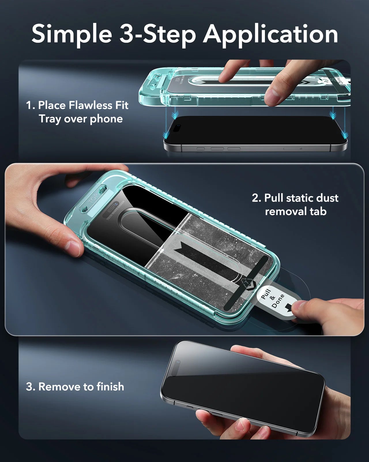 ESR Templed-Glass 3 Pack Screen Protector For iPhone