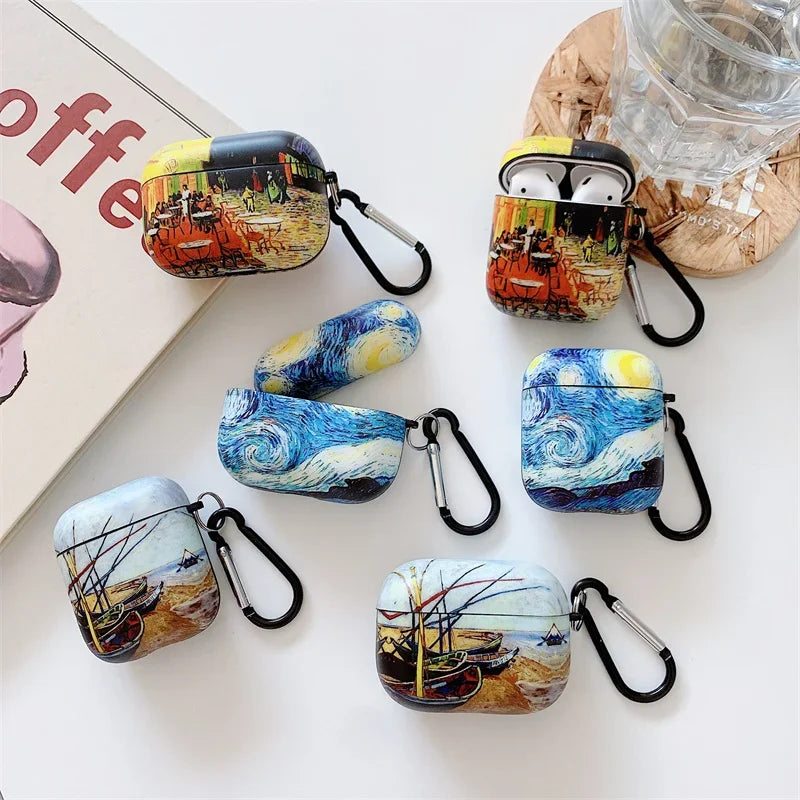 Van Gogh Starry Night AirPods Case Silicone