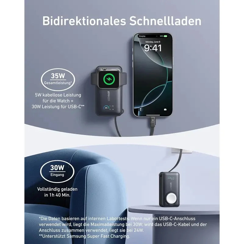 Anker MagGo for Apple Watch 10,000mAh