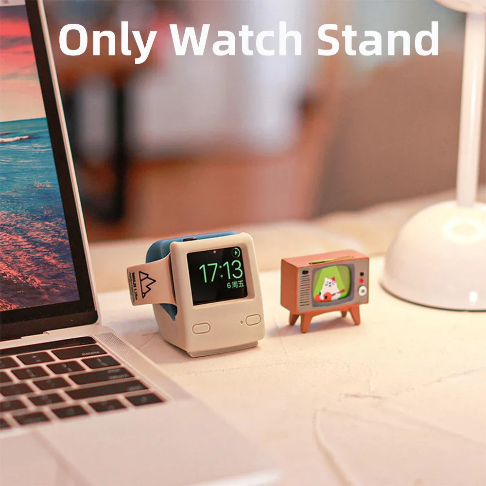 Desktop Holder For Apple Watch Charger Stand Retro