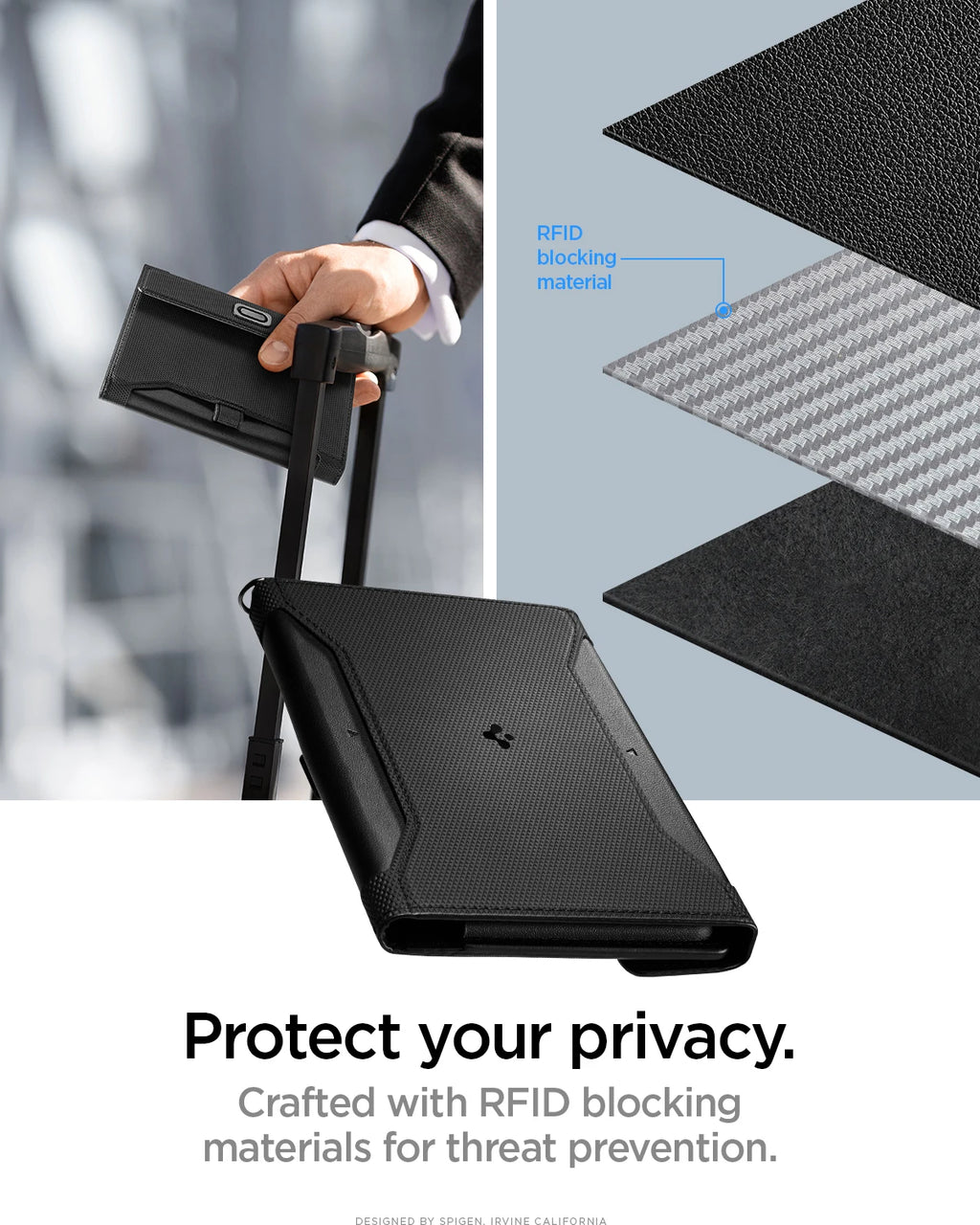 Spigen Universal Passport Holder with RFID Blocking