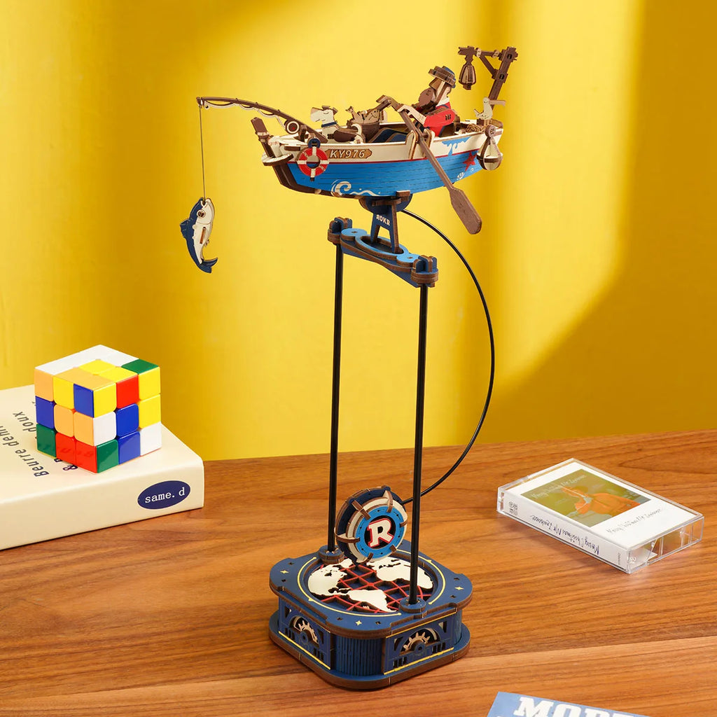 Sky Captain & Ocean Fisher Pendulum Toys 3D Wooden Puzzles