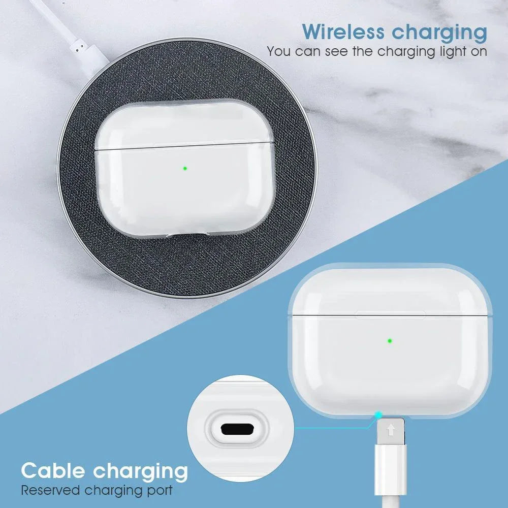 Clear Transparent AirPods Case Hard TPU Crystal Cover