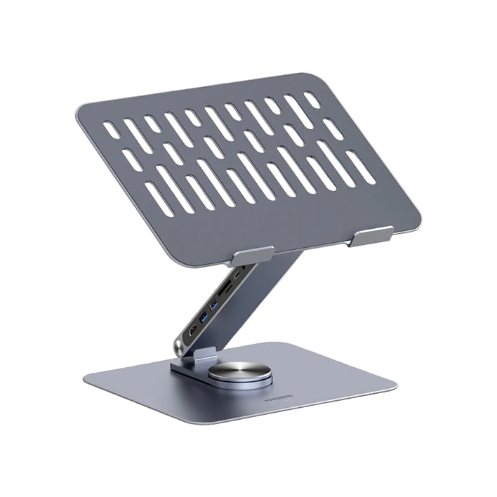 Hagibis Adjustable Aluminum Laptop Stand for Desk with USB C Dock