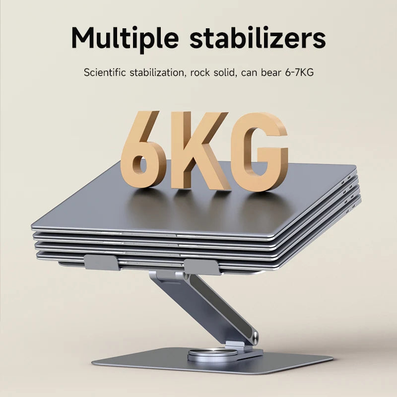 Hagibis Adjustable Aluminum Laptop Stand for Desk with USB C Dock