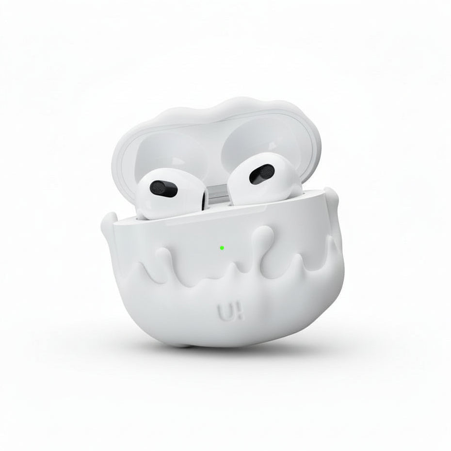 Water Droplet AirPods Case 3D Silicone Cover with Drop Protection