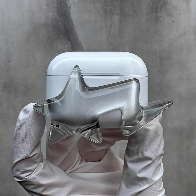 Star Pattern Silicone AirPods Case Design