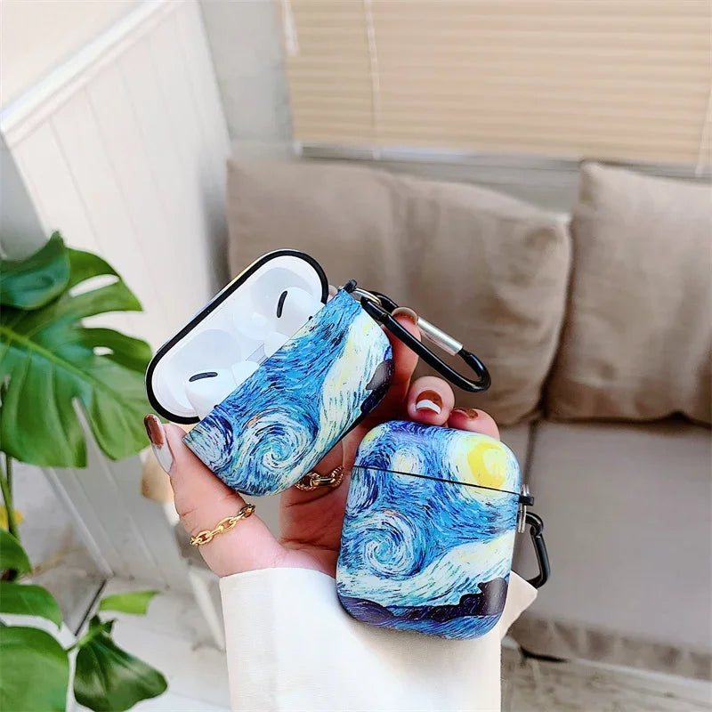 Van Gogh Starry Night AirPods Case Silicone