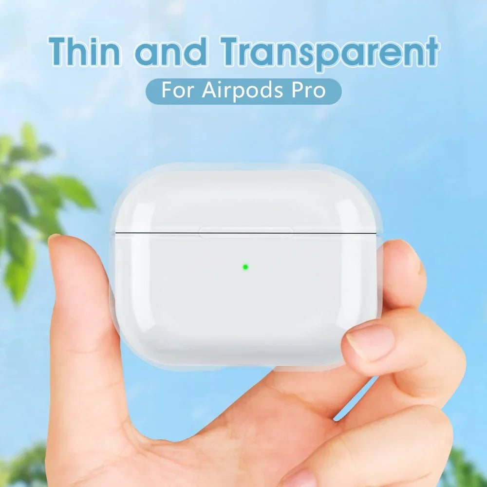 Clear Transparent AirPods Case Hard TPU Crystal Cover