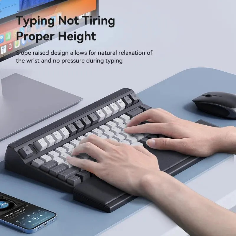 Keyboard Wrist Rest Pad with Storage Case