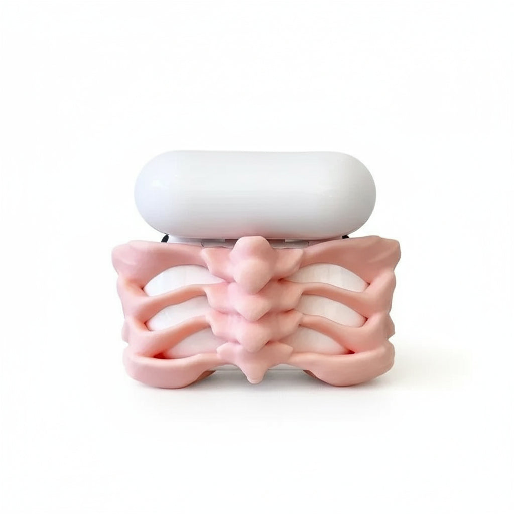 Metal Skeleton AirPods Case 3D Openwork Design