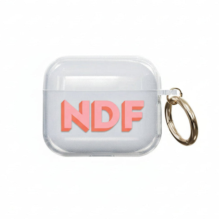 Personalized Rainbow Monogram AirPods Case Custom Initial